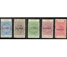 SG122-126. 1914 Set of 5. Superb fresh mint...