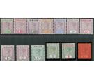 SG41-53. 1896 Set of 13. Brilliant fresh mint...