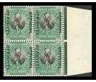 SG O7a. 1943 1/2d Black and green. 'OFFICIAL' Stop after "OFFISI