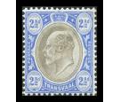 SG247w. 1902 2 1/2d Black and blue. 'Watermark Inverted'. Superb