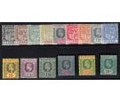 SG181-195. 1910 Set of 15. Exceptional fresh mint...