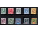 SG59-68. 1907 Set of 10. Brilliant fresh mint...