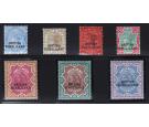 SG18-24. 1903 Set of 7. Brilliant fresh mint...