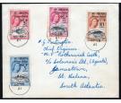 SG172-175. 1961 'Tristan Relief' Set on cover...