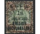 SG11. 1900 1/- on 4d Green and purple-brown. Very fine used...