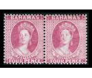 SG35. 1876 4d bright rose. Superb fresh mint pair...