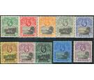 SG72-81. 1912 Set of 10. Superb fresh mint...