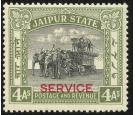 JAIPUR. SG O16. 1937 4a Black and olive-green. Superb fresh mint