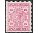 SG30. 1886 5/- Rose. Very fine well centred mint...