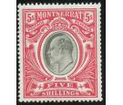 SG23. 1903 5/- Black and scarlet. Very fine fresh well centred m