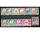 SG69-79. 1961 Set of 11. Post Office fresh U/M mint...