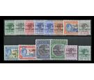 SG162-175a. 1942 Set of 14. Brilliant fresh U/M mint...