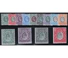 SG32-44. 1904 Set of 13. Choice superb fresh mint...