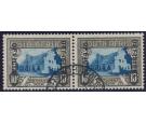 SG O29. 1940 10/- Blue and sepia. Superb fine used pair...