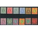 SG33-44. 1907 Set of 12. Superb fresh mint...