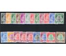 SG128-148. 1950 Set of 21. Brilliant fresh mint...