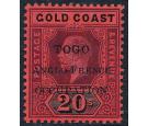 SG H58. 1916 20/- Purple and black/red. Choice superb fresh mint