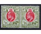 SG150a. 1907 4d Scarlet and sage-green. "IOSTAGE" Variety...
