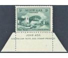 SG143. 1932 5/- Blue-green. Choice fresh imprint sheet marginal 