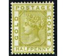 SG4. 1879. 1/2d Olive-yellow. Very fine mint...