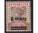 SG39a. 1901 3c on 36c 'Surcharge Double'. Brilliant fresh mint..