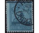 SG18. 1900 1d Deep blue/blue. Superb fine used...