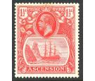 SG12b. 1924 1 1/2d Rose-red 'Torn Flag'. Superb mint...