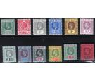 SG71-84. 1913 Set of 12. Choice superb fresh mint...