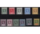 SG59-68. 1907 Set of 10 (plus 6d shade). Choice fresh mint...