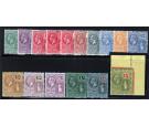 SG86-101. 1922 Set of 16. Choice superb fresh mint...