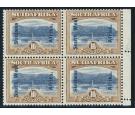 SG54. 1927 10/- Blue and bistre-brown. U/M marginal block...