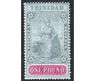 SG124. 1896 £1 Green and carmine. Superb fresh mint with beauti