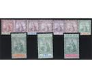 SG114-124. 1896 Set of 10. Exceptional fresh mint...