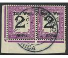 SG D3a. 1923 2d Black and violet. 'Wes' for West'. Superb used c