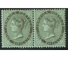 SG54a. 1910 1/- Black/green. "$" for "S" in "SHILLING". Superb m