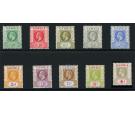 SG108-117. 1921 Set of 10. Superb fresh mint...