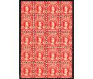 SG40. 1882 1d Scarlet-vermilion. Brilliant U/M block of 20.