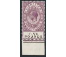 SG108. 1925 £5 Violet and black. Brilliant fresh mint...