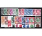 SG53-73. 1950 Set of 21. Brilliant fresh U/M mint...