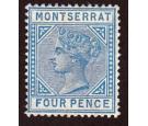 SG11. 1884 4d Blue. Superb mint with excellent colour and...