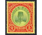 SG44. 1938 $5 Green and red/yellow. Beautiful fresh mint...