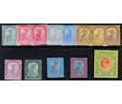 SG35-47. 1908 Set of 10. Choice fresh mint...