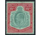 SG80. 1908 10/- Green and red/green. Very fine well centred mint