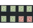 SG D11-D18. 1940 Set of 8. Superb U/M mint...