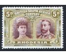 SG141. 1910 5d Purple-brown and olive-green. Superb mint...