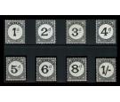 SG D18-D25. 1923 Set of 8. Lovely superb fresh mint...