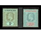 SG33-34. 1908 Set of 2. 1/- and 10/-. Superb fresh mint...