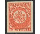 SG8. 1857 8d Scarlet-vermilion. Very fine fresh mint...