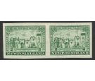 SG237a. 1933 2c Green. 'Imperforate pair'. Superb fresh mint...