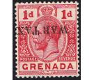 SG109a. 1916 1d Red. 'Overprint Inverted'. Brilliant fresh mint.
